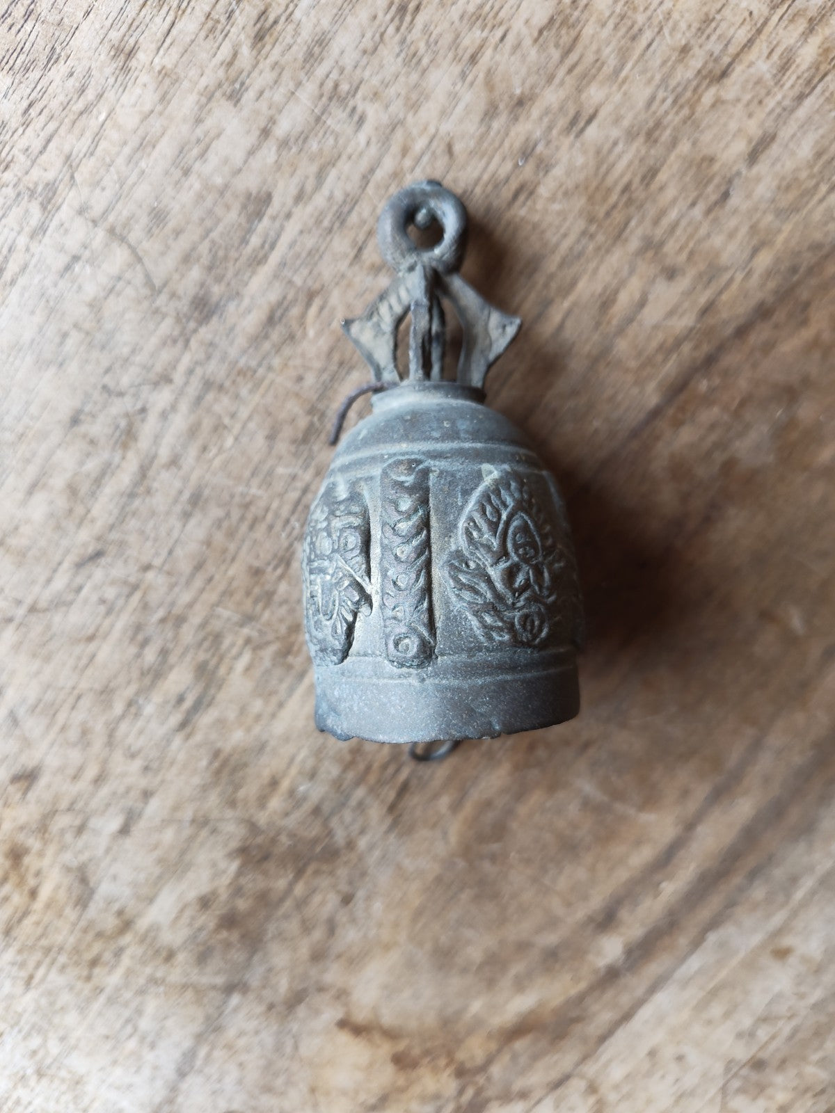 Ethnic Hindu Temple Bell, Bronze, Antique