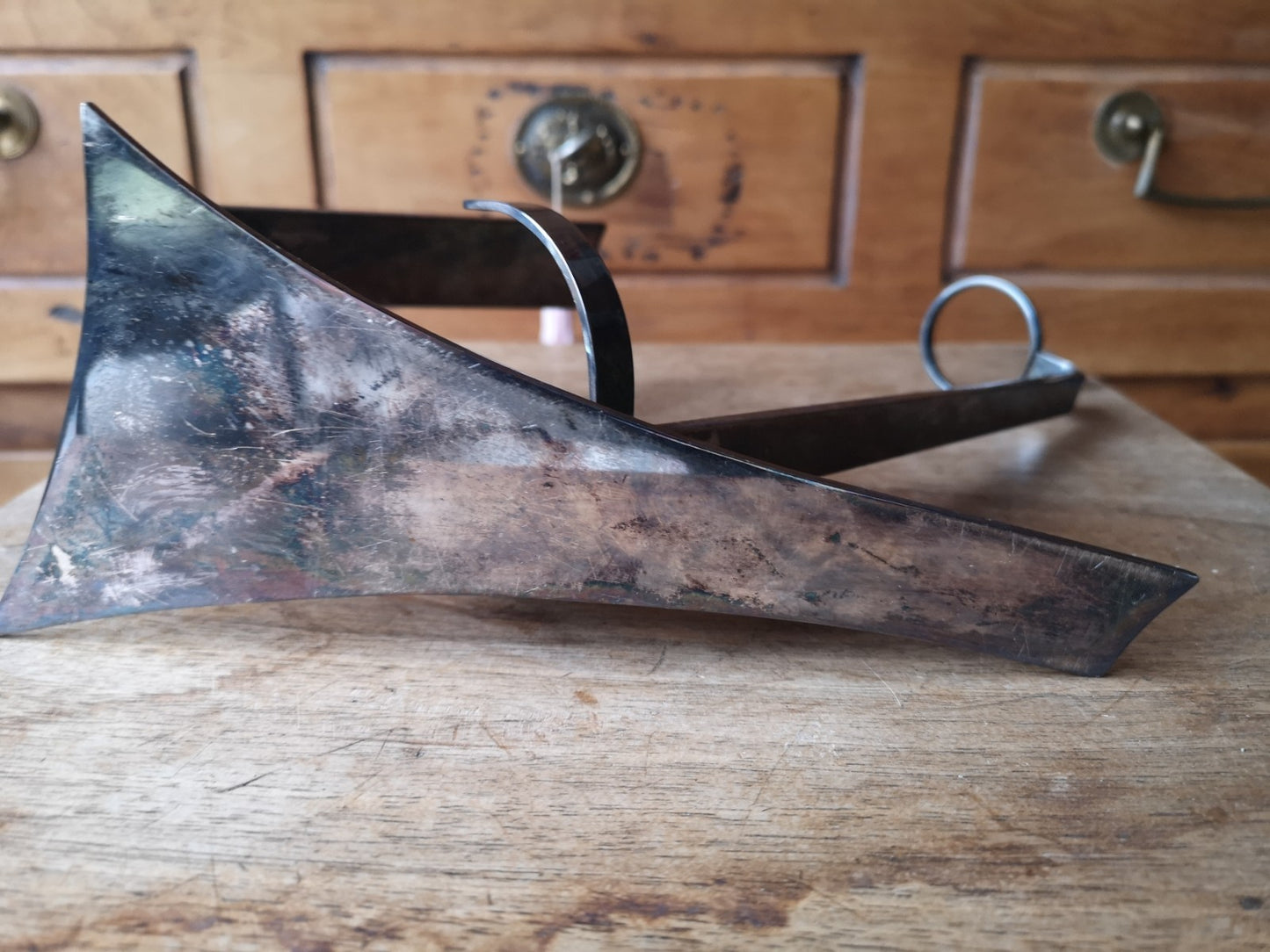 Superb French Art Deco 1930 Bottle Holder, Silver-Plated Metal
