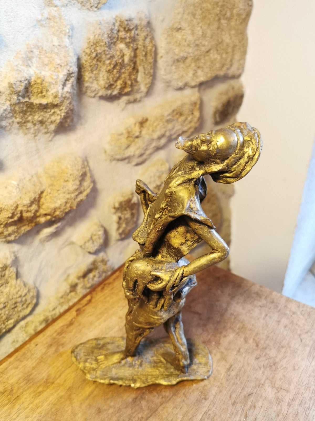 Bronze or Brass Berber Shepherd Sculpture