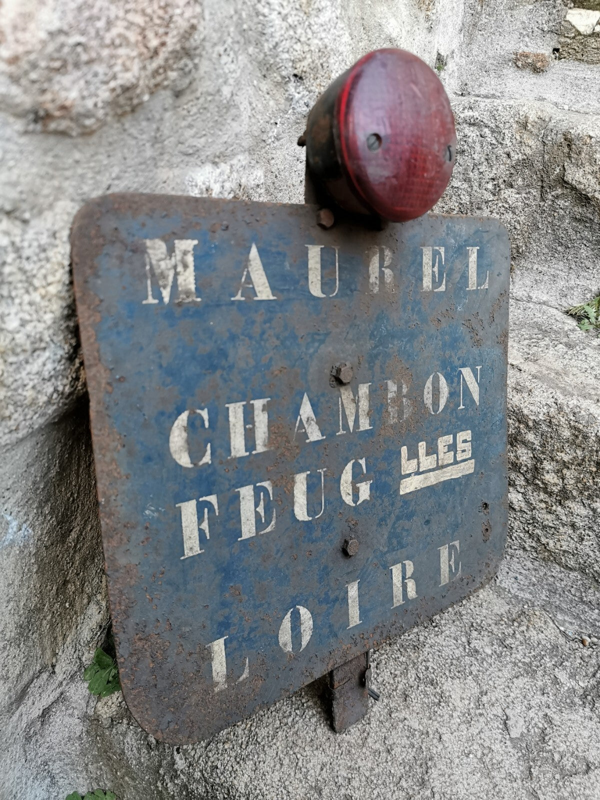 Old Railroad Crossing Sign LOIRE Antique
