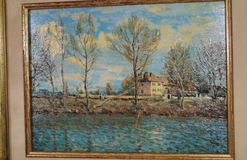 Magnificent Reproduction of the Painting: Grande Jatte Island, Neuilly sur Seine