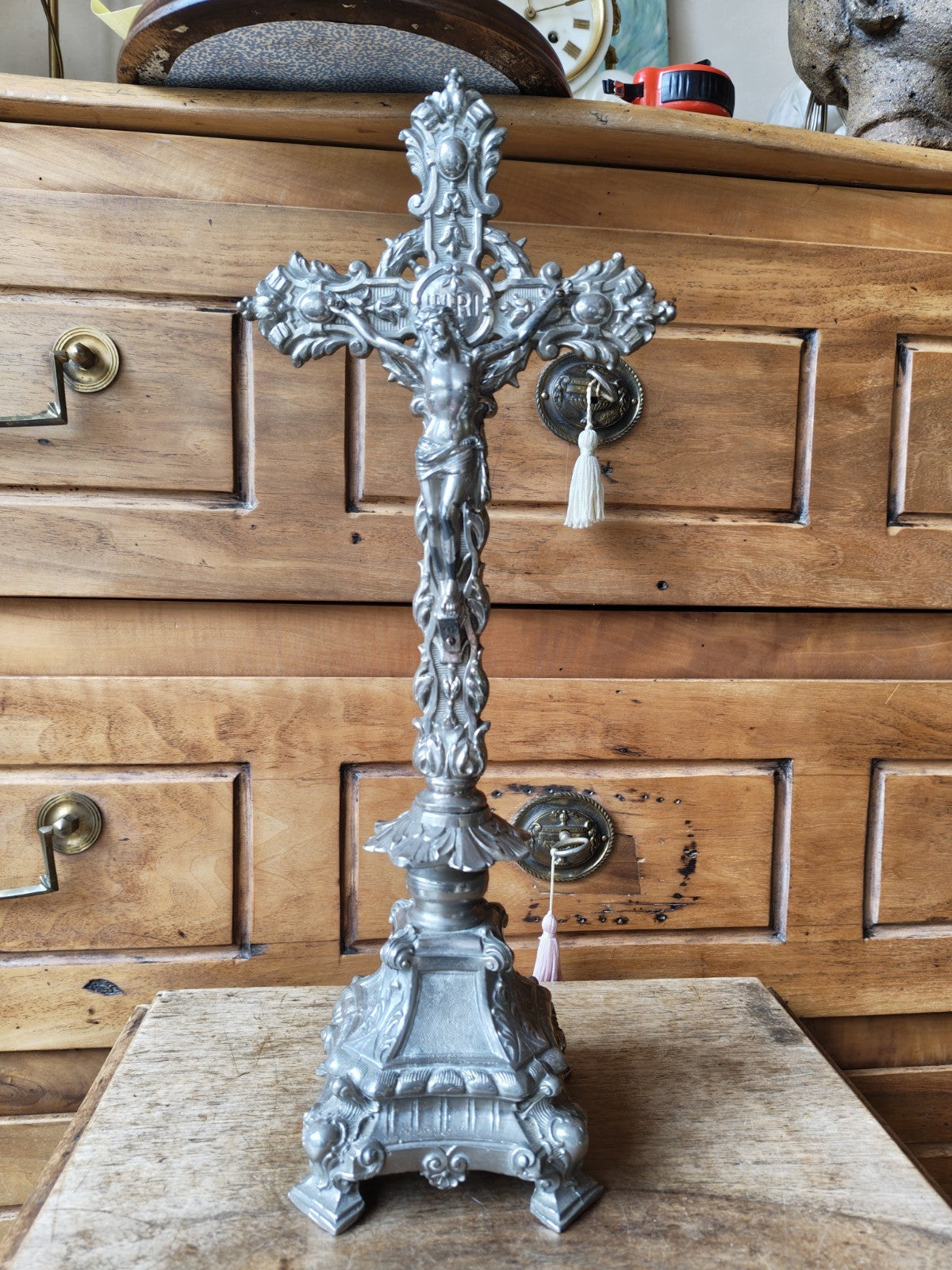 Large Crucifix, Late Art Nouveau, Early Art Deco, 1920