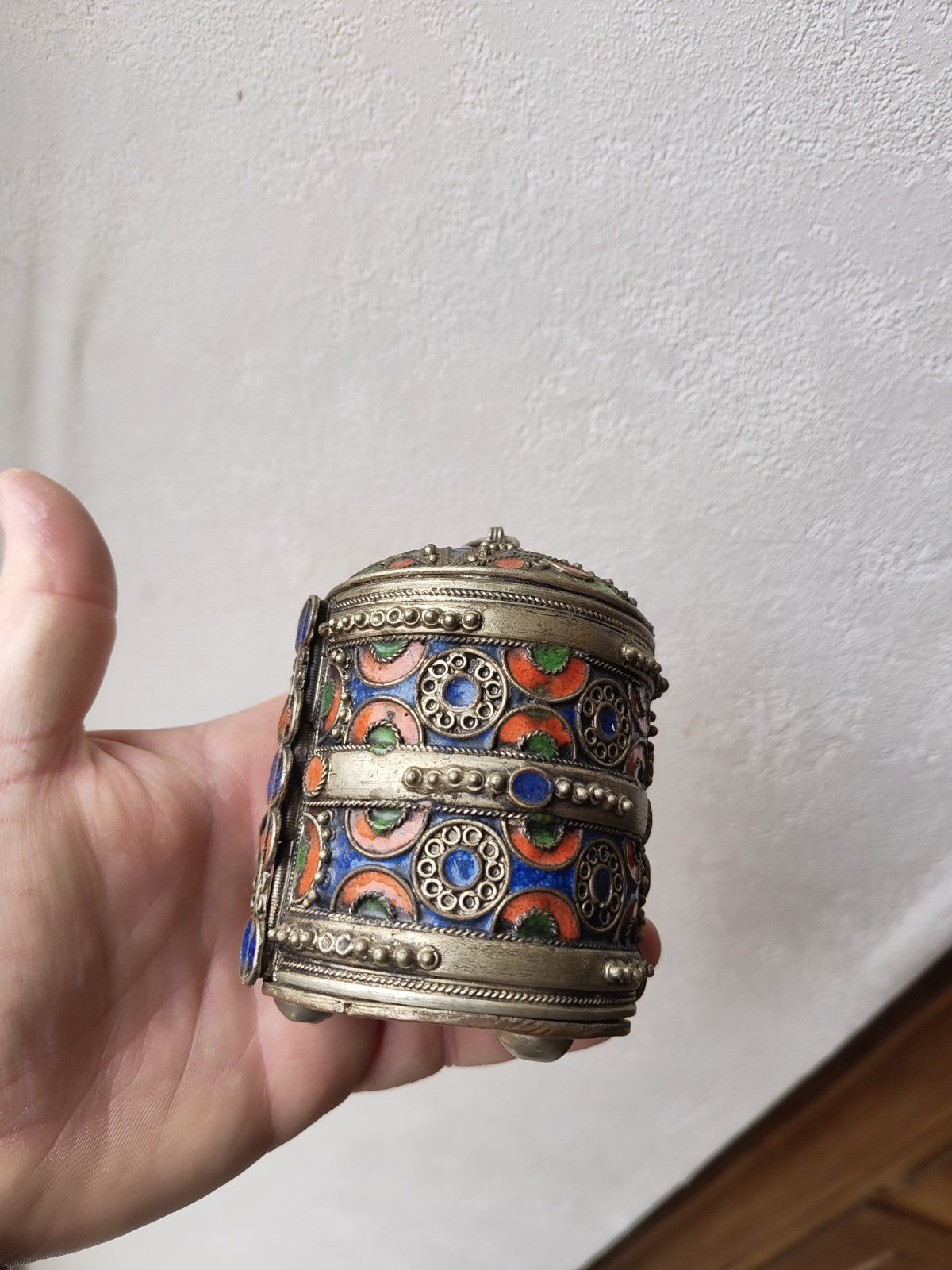 アンティークベルベルブレスレットボックス、民族芸術