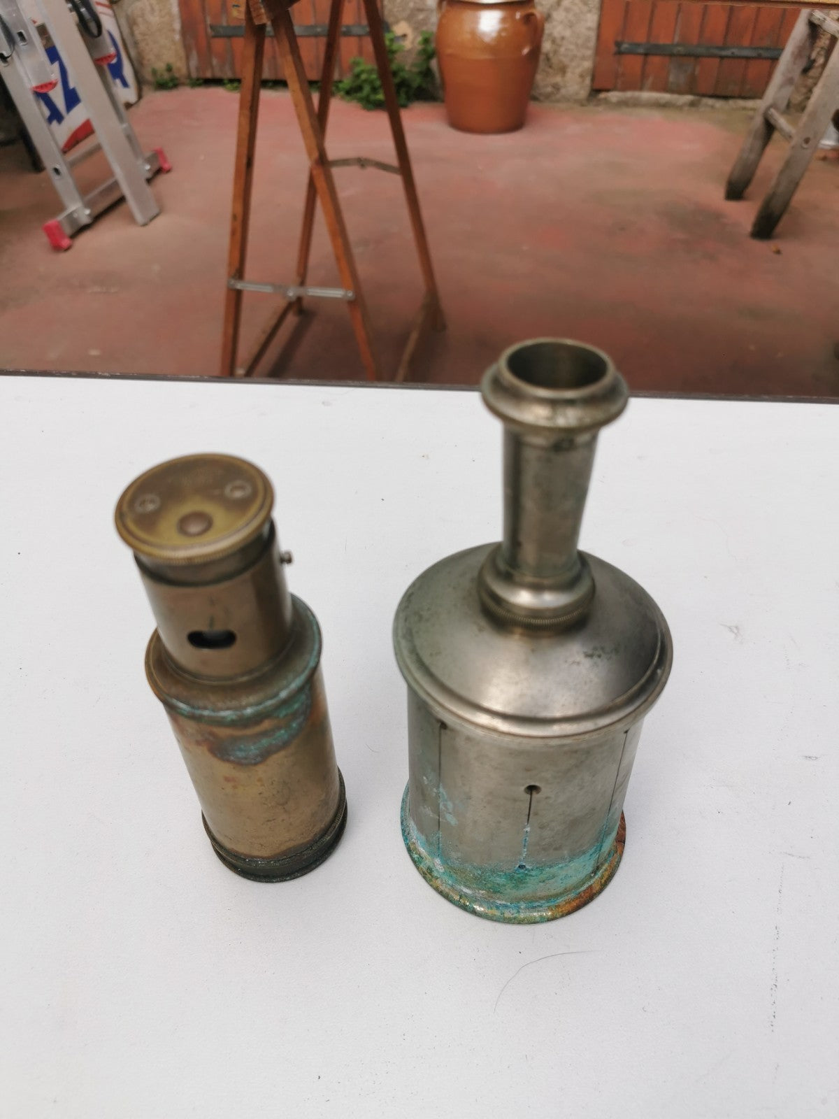 Lot of Measuring Tools H. MORIN PARIS, Pentometer / Surveyor's Square and Level