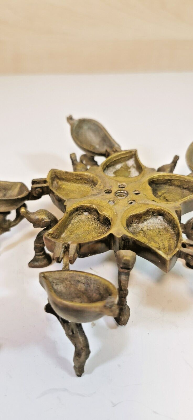 Magnificent Bronze Makeup Box, or Indian Spice Box, Peacock Bird