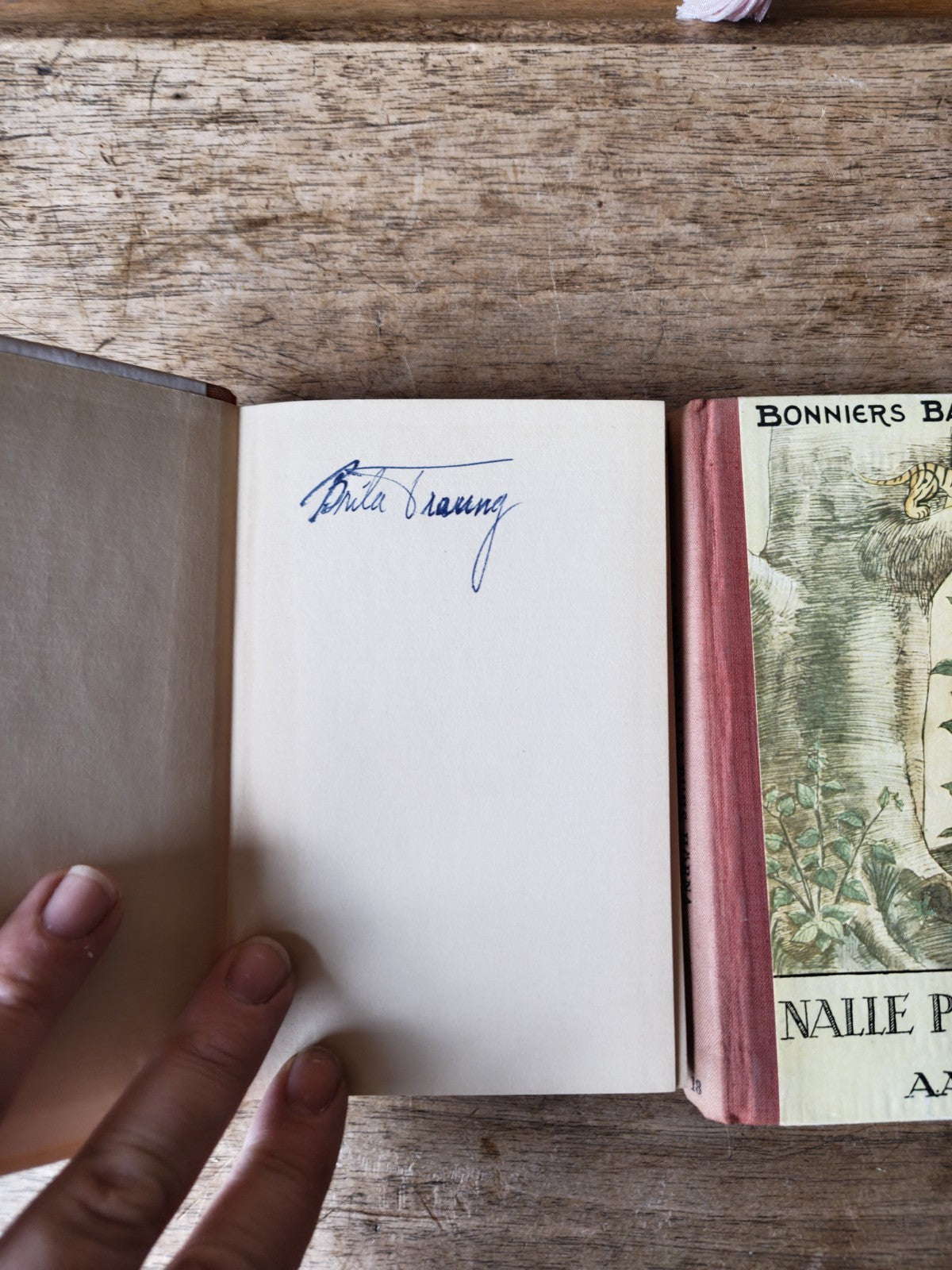 Two Books BONNIERS BARNBIBLIOTEK A.MILNE, WINNIE THE POOH AND WINNIE THE POOH'S CORNER
