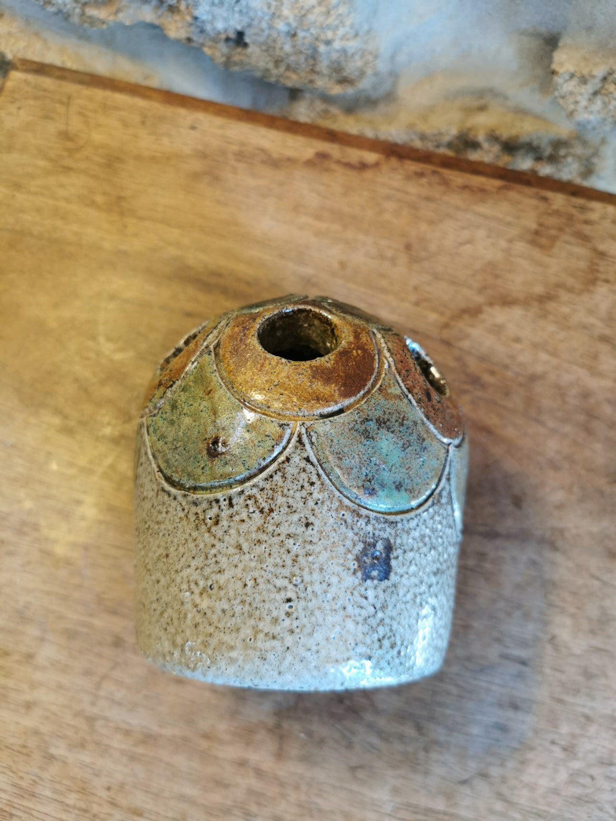 Superb Ceramic Flower Frog, Possibly JC Monange, Mid-Century France