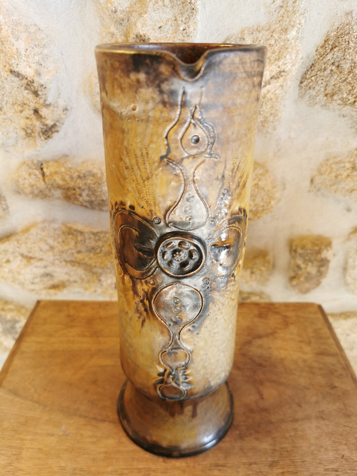 Superb Mid-Century Ceramic Pitcher, French Work