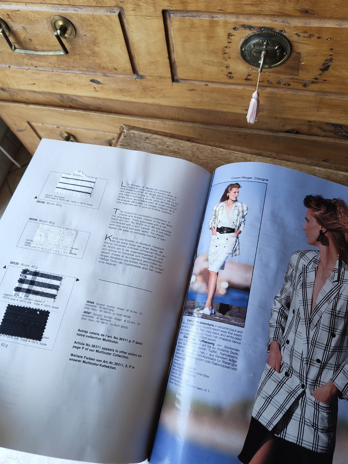 Two Vintage Fashion Books France/Italy, Paris, 1988