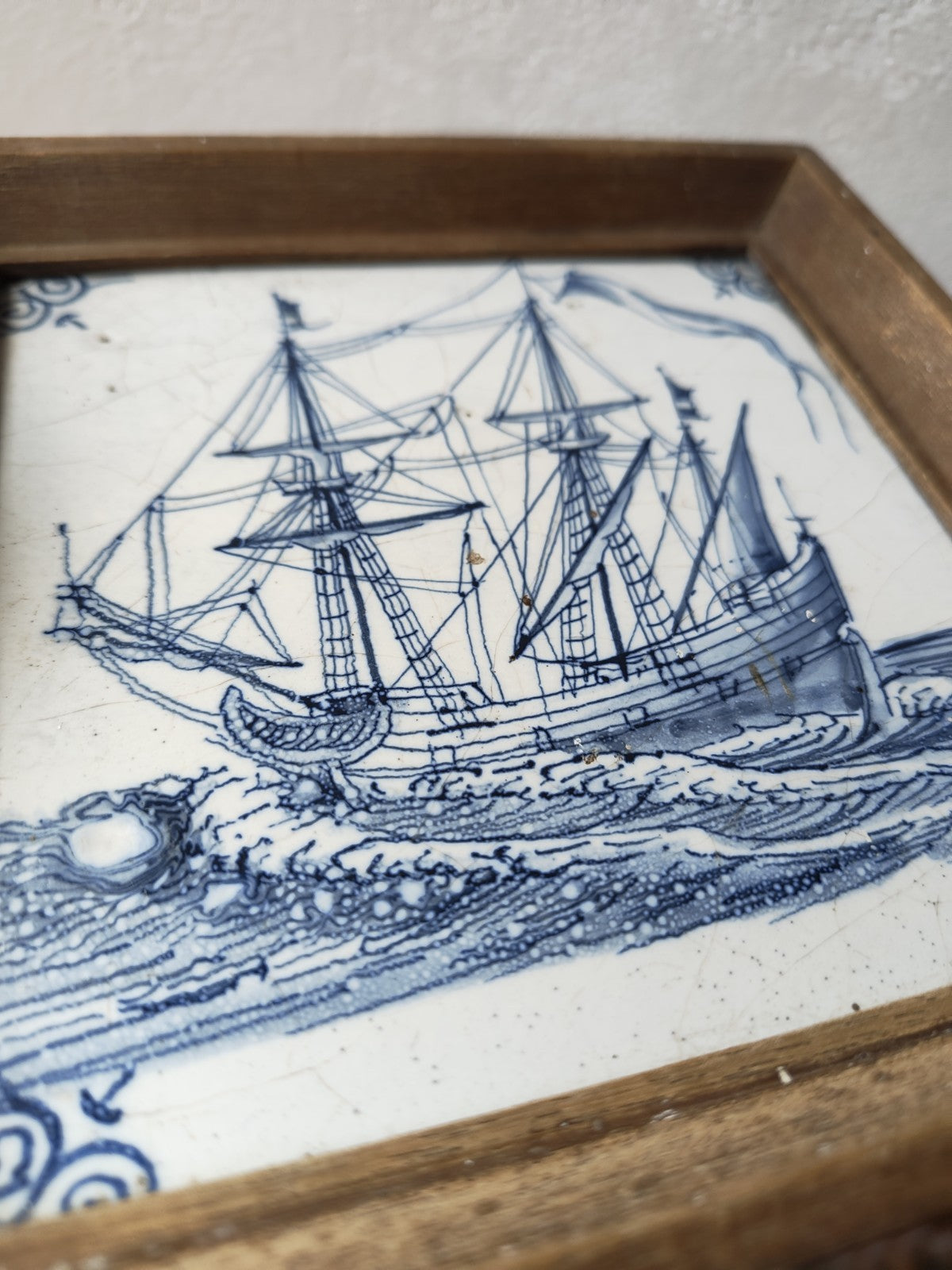 18th Century Blue Delft Tile, Azulejos