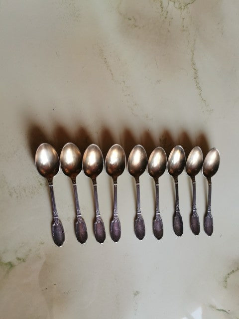 Set of 9 Small Mocha Spoons