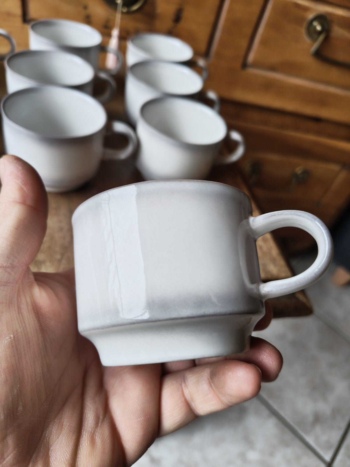 Set of 10 Cups OESLAUER MANUFAKTUR LORRAINE GOEBEL