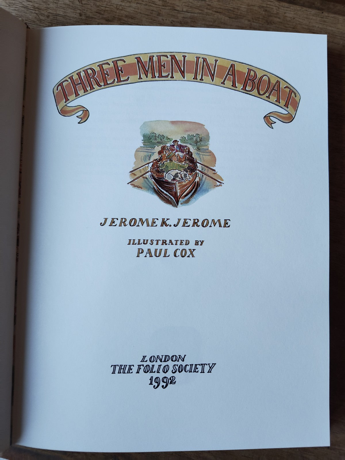 Three Men In The Boat, London, Folio, 1992, Jérôme K. Jerome