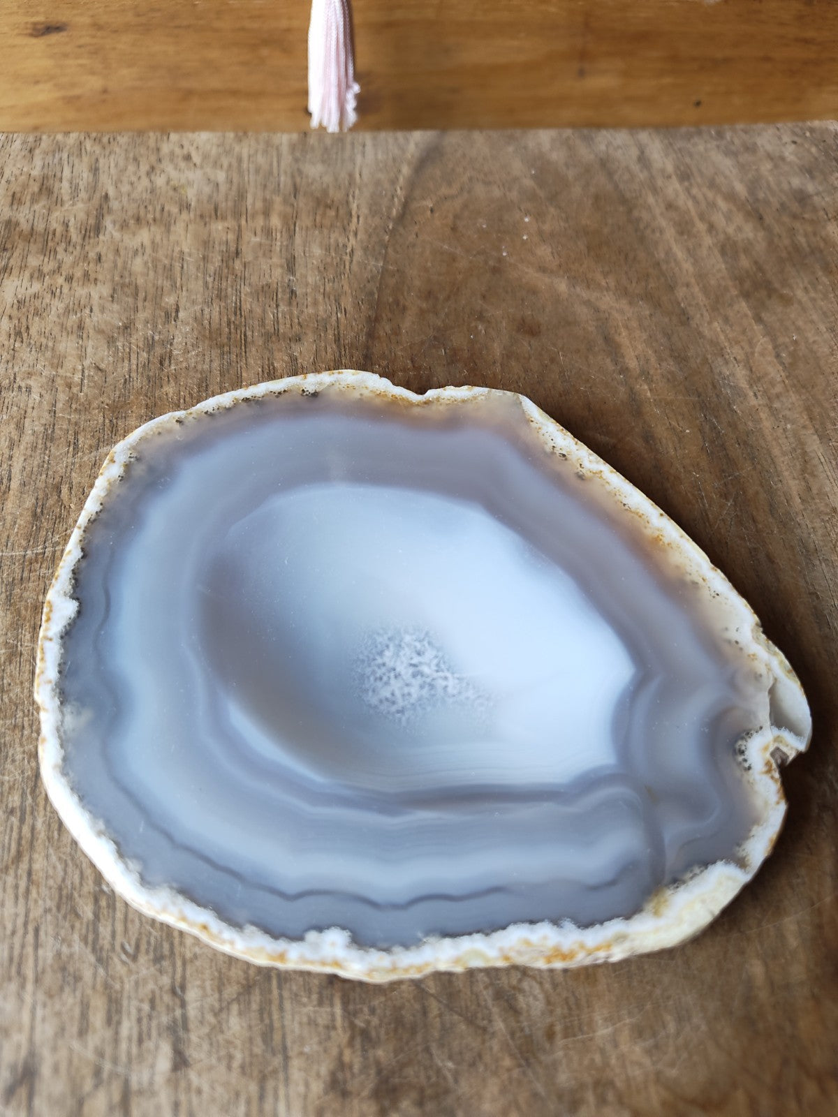 瑪瑙スライスの小物入れ、宝石コレクション、ヴィンテージ鉱物