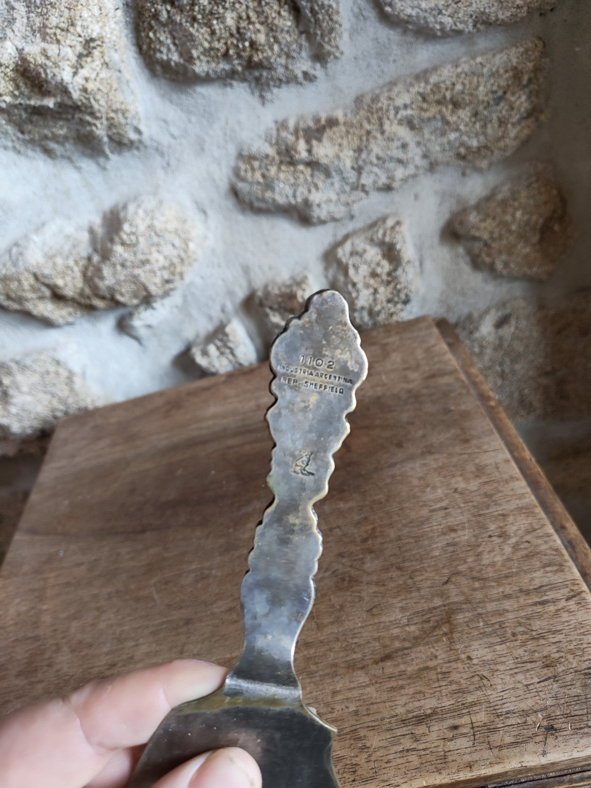 Fish Slice in Silver-Plated Metal, REP SHEFFIELD ARGENTINA