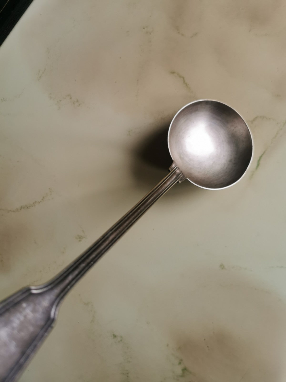 Beautiful Silver-Plated Metal Ladle, 34.5 cm
