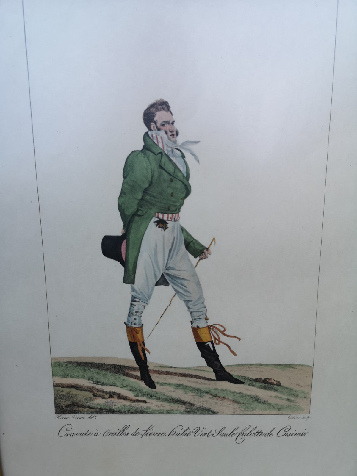 Lot of Two French Men's Fashion Print Reproductions
