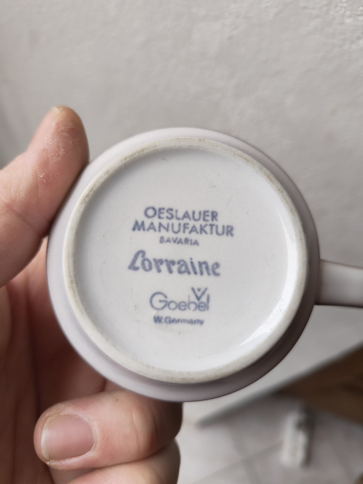 Set of 10 Cups OESLAUER MANUFAKTUR LORRAINE GOEBEL