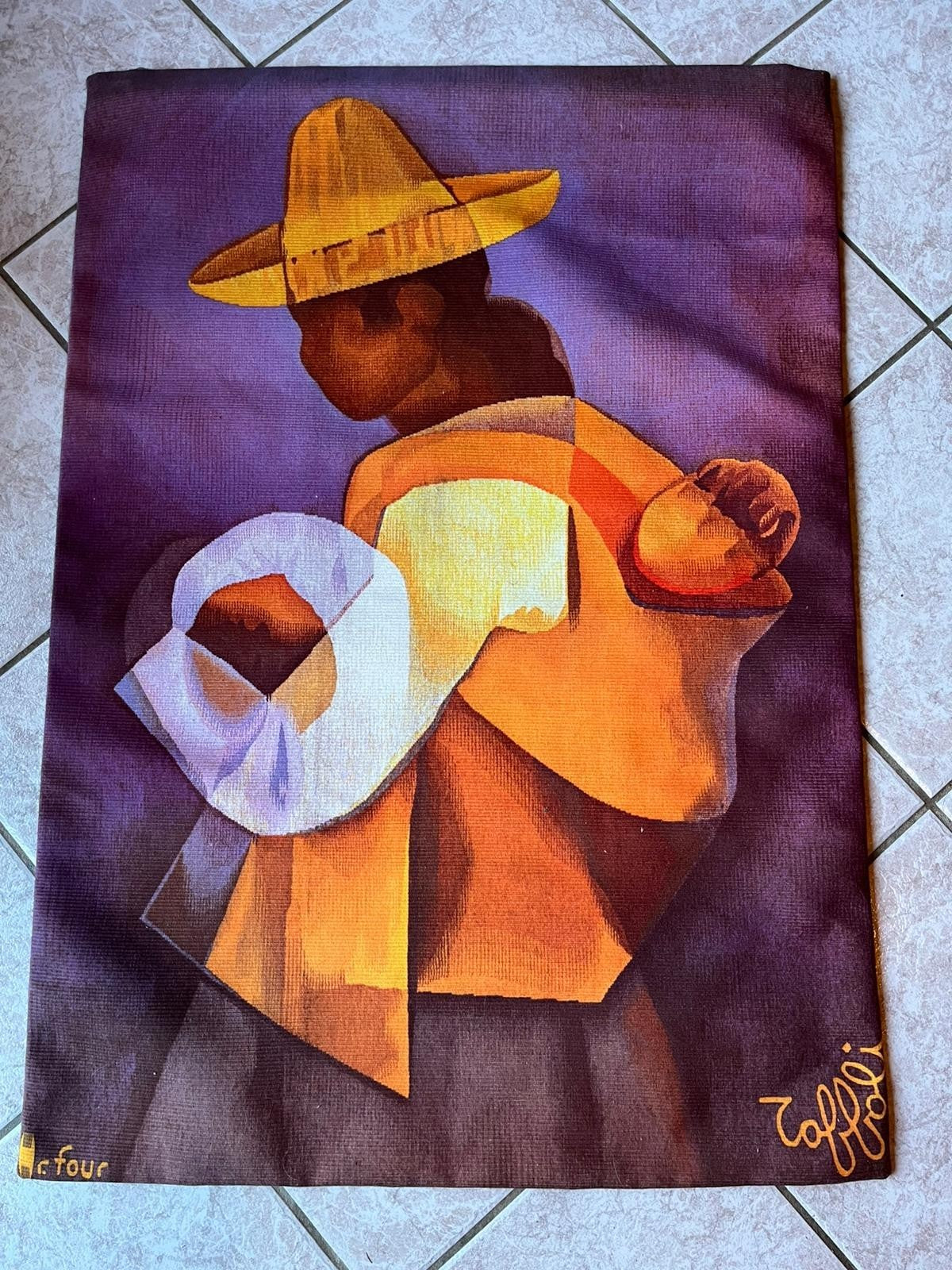 Superb Louis Toffoli Tapestry, Good Condition