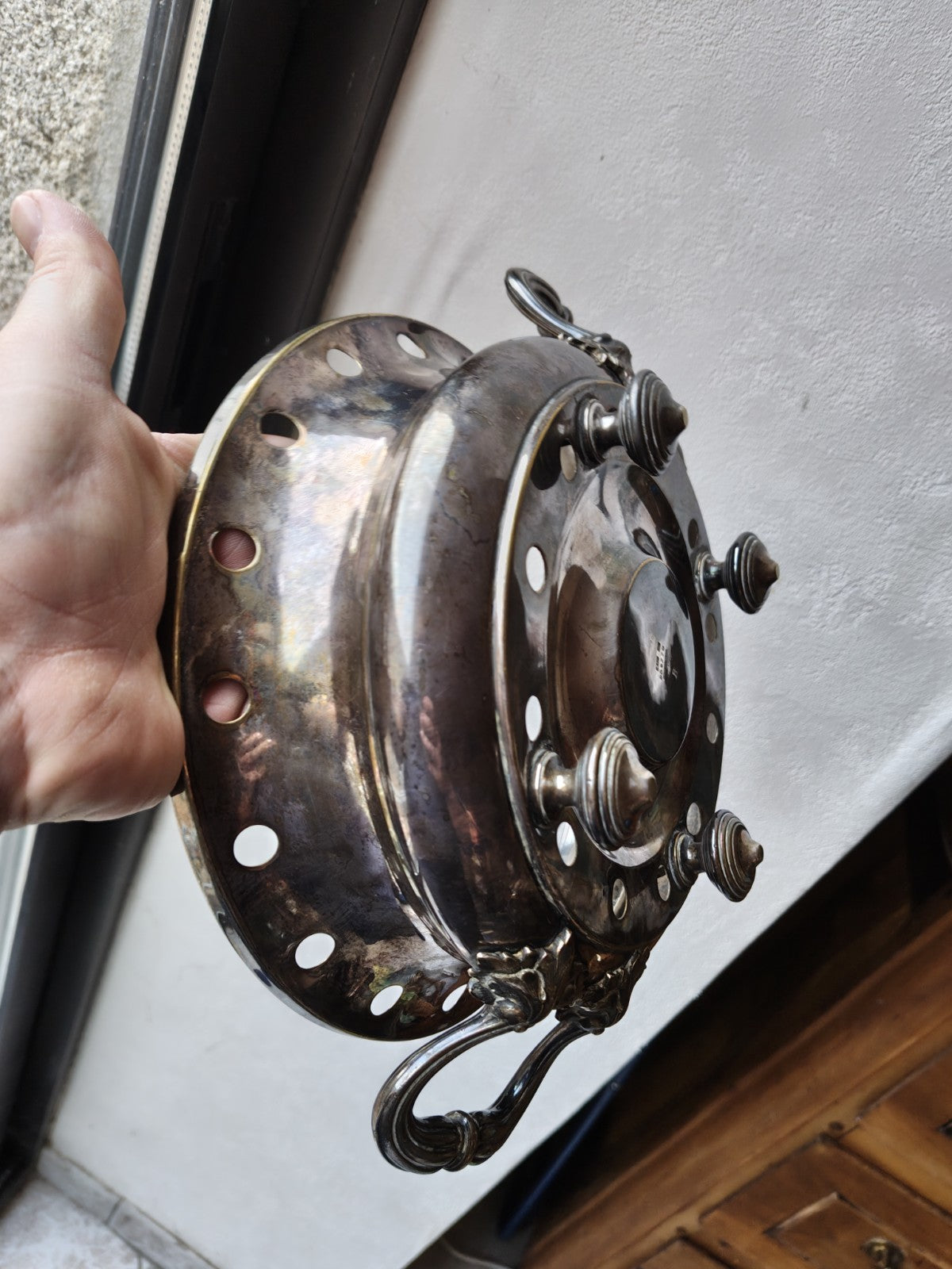Dish Warmer, Silver-Plated Metal, Christofle, Late 19th Century