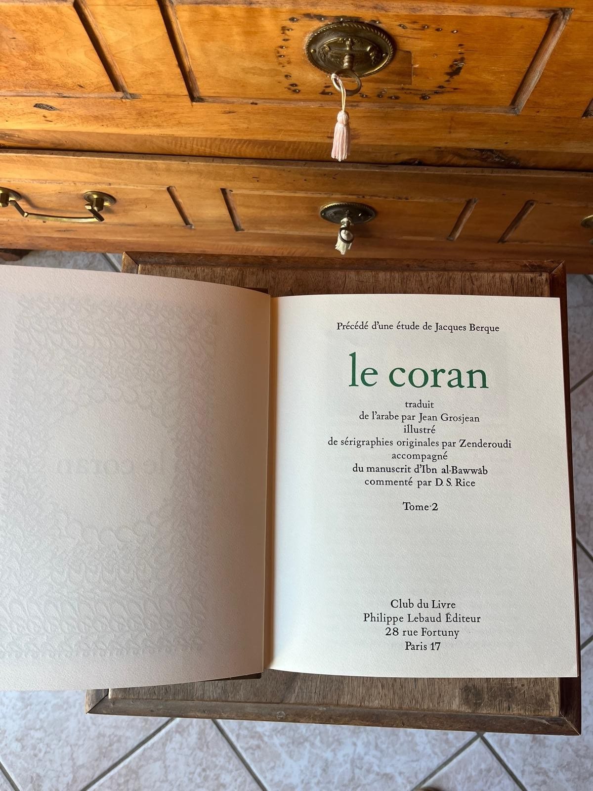 The Quran, Volume 2, Jean Grosjean, Study by Jacques Berque