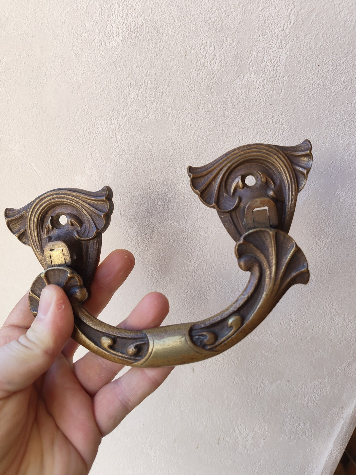 Pair of Art Nouveau Bronze Handles, Gaveau No. 22, France, Piano, Buffet...