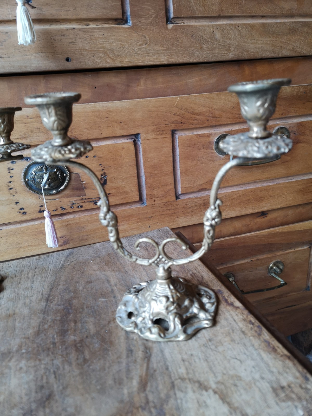 美しい燭台一組（ブロンズ製??）