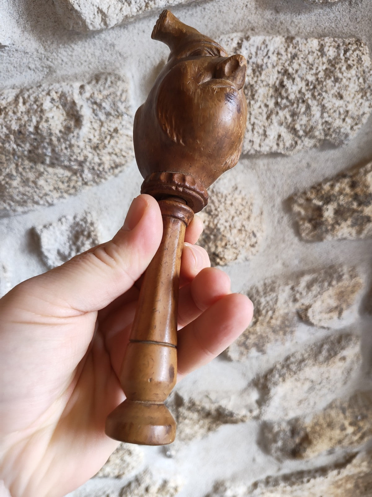 French Folk Art Nutcracker, Funny Character Head