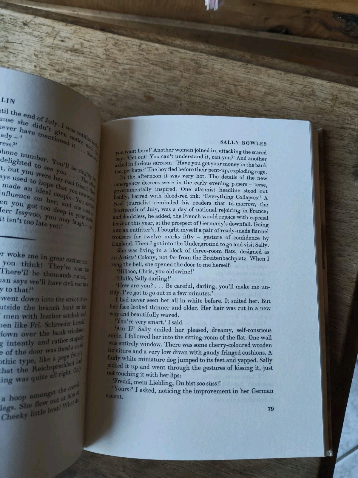 書籍『ベルリンよさらば』1977年、ロンドン、クリストファー・イシャーウッド