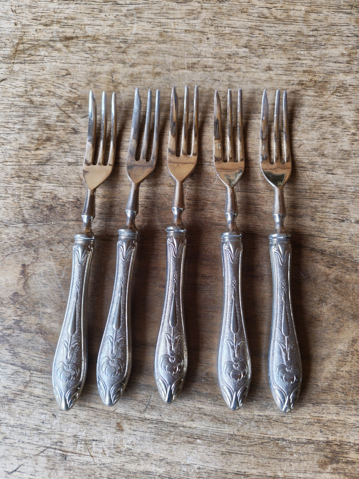 Lot of Five Dessert Forks, 800 Hallmark