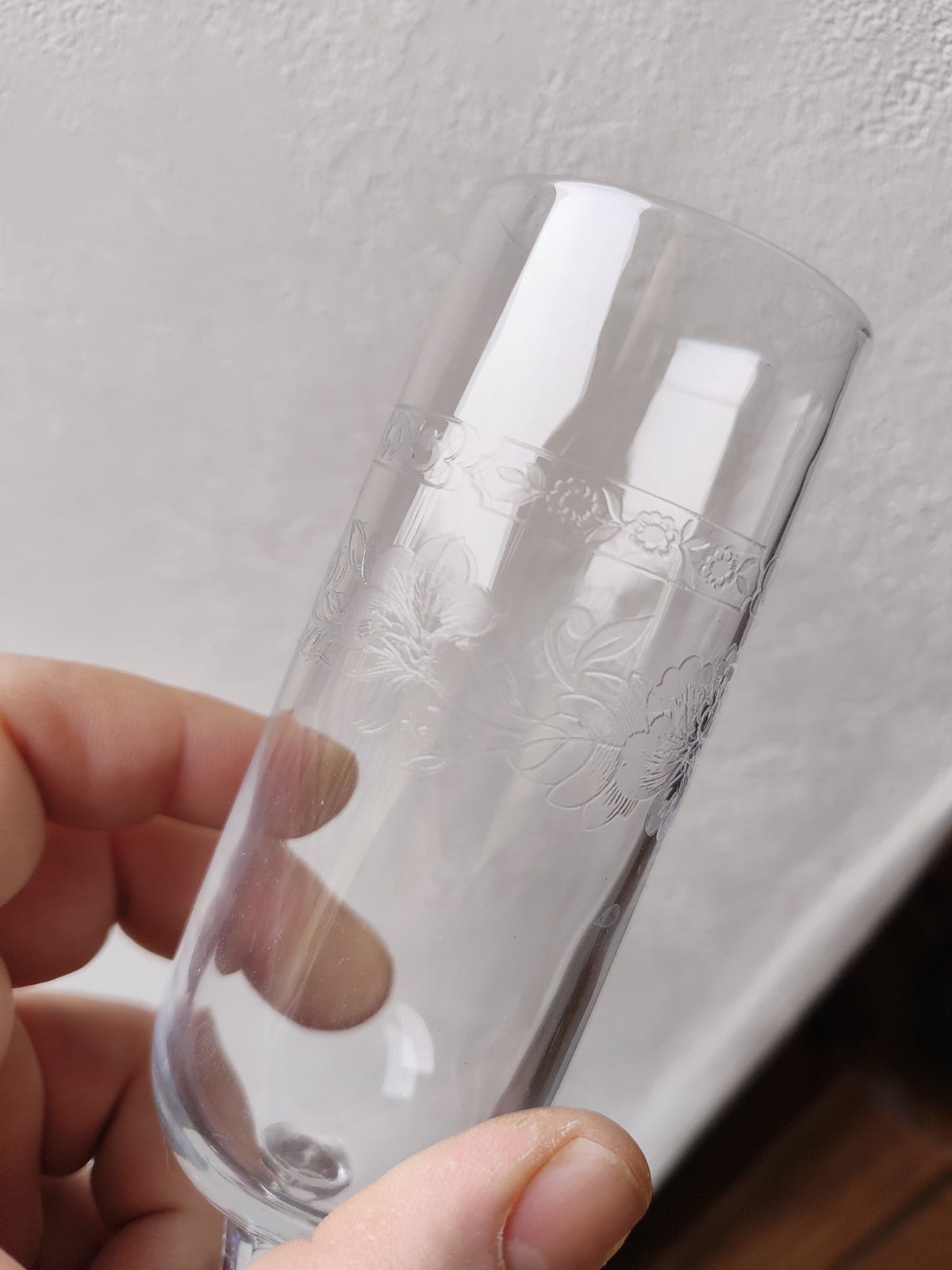 Set of 6 Champagne Flutes Cristal d'Arques Matignon FRANCE
