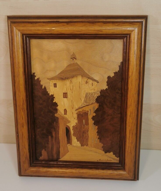 Magnificent Art Marquetry Frame by Rosenfeld Jacques