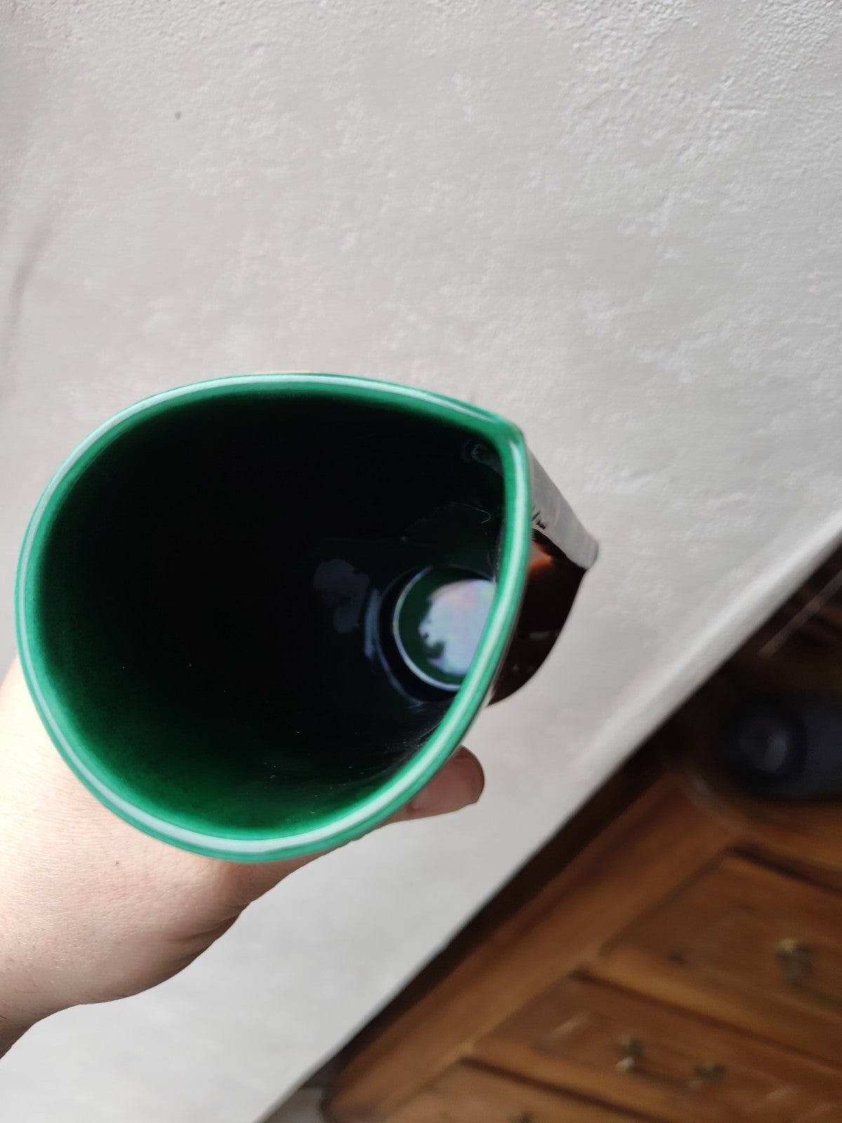 ヴァロリスのオレンジジュースサービス、グリーン、アールデコ、崇高、署名入りシム