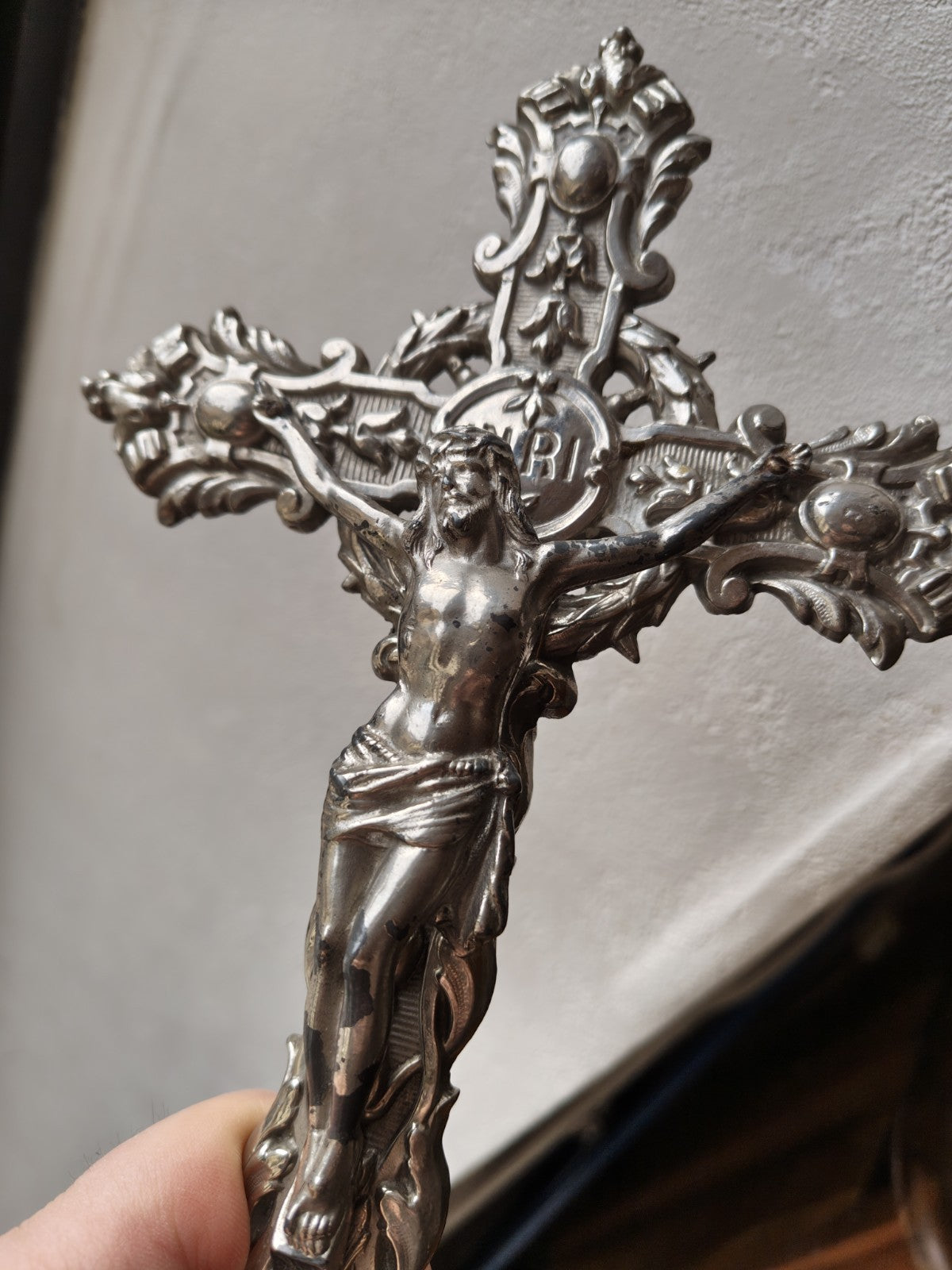 Large Crucifix, Late Art Nouveau, Early Art Deco, 1920