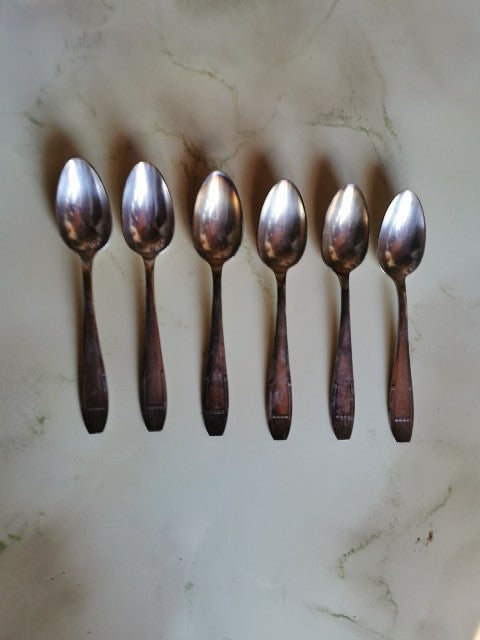 Set of Silver-Plated Metal Spoons APOLLO