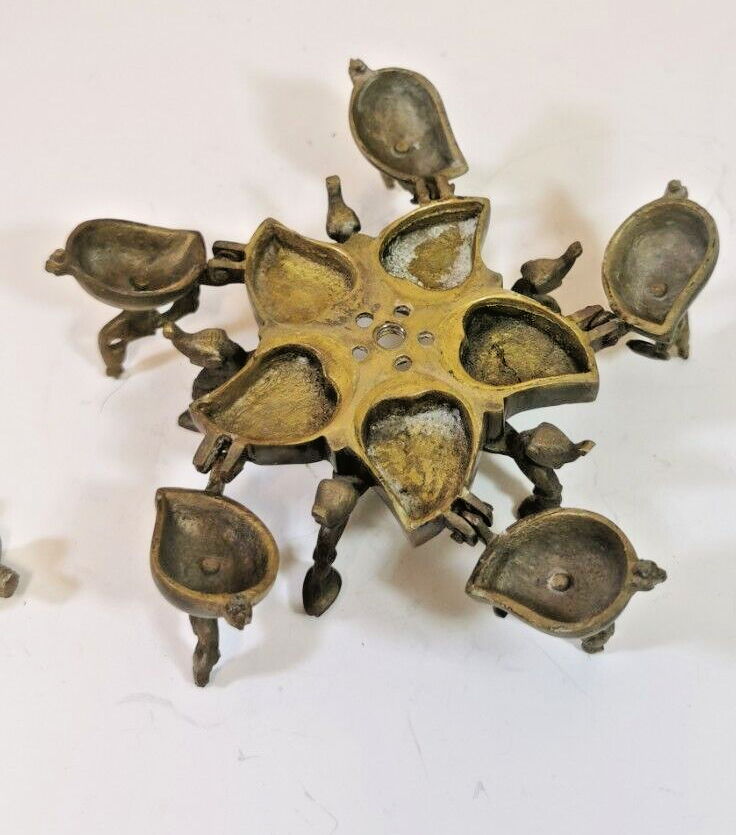 Magnificent Bronze Makeup Box, or Indian Spice Box, Peacock Bird