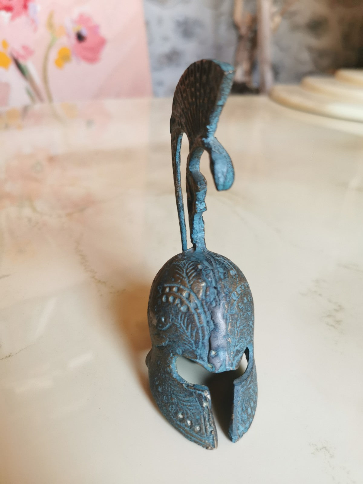 Superb Greek Spartan Serpent Bell Helmet