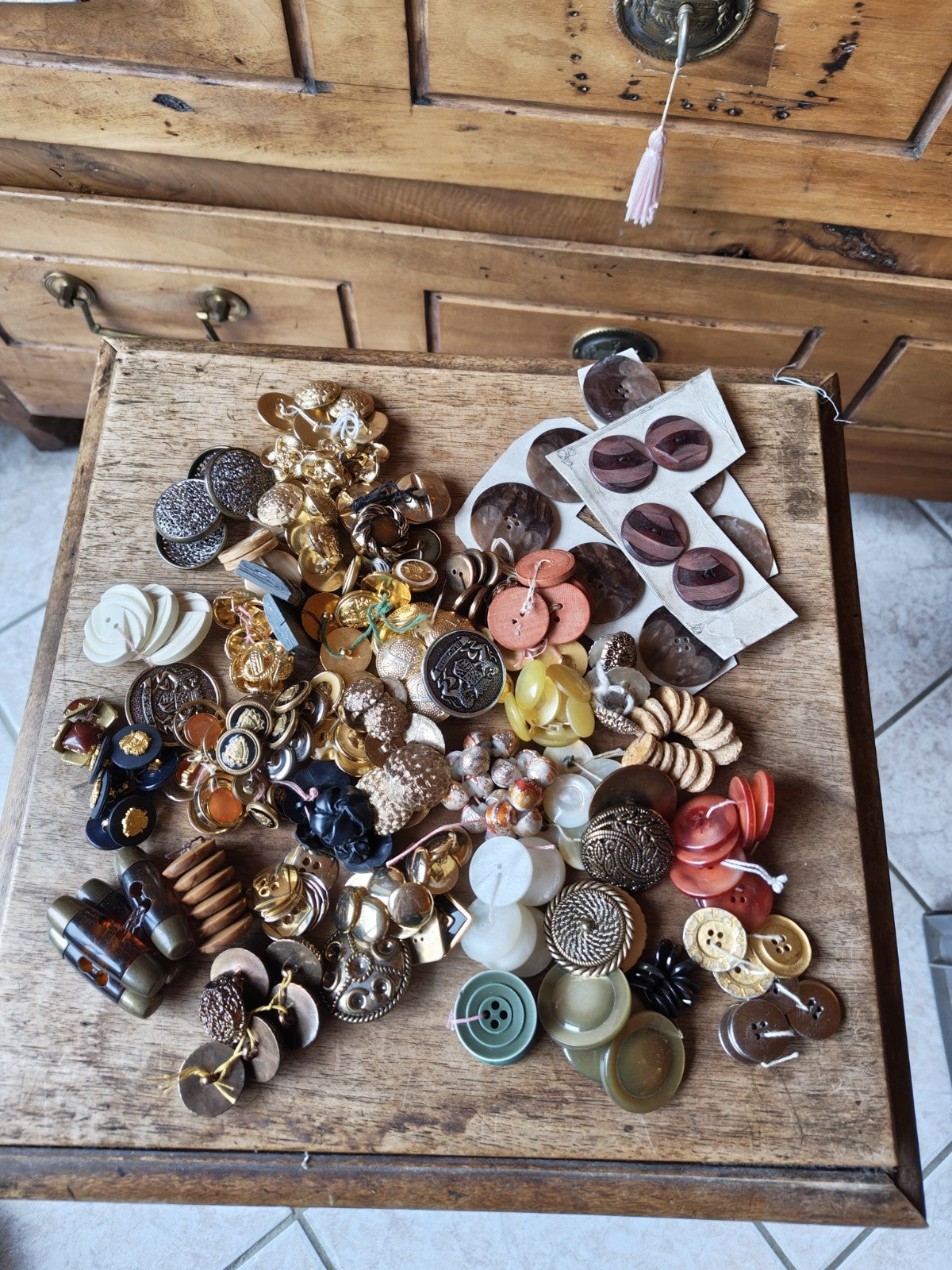 Large Mixed Lot of Haberdashery Buttons in Bulk