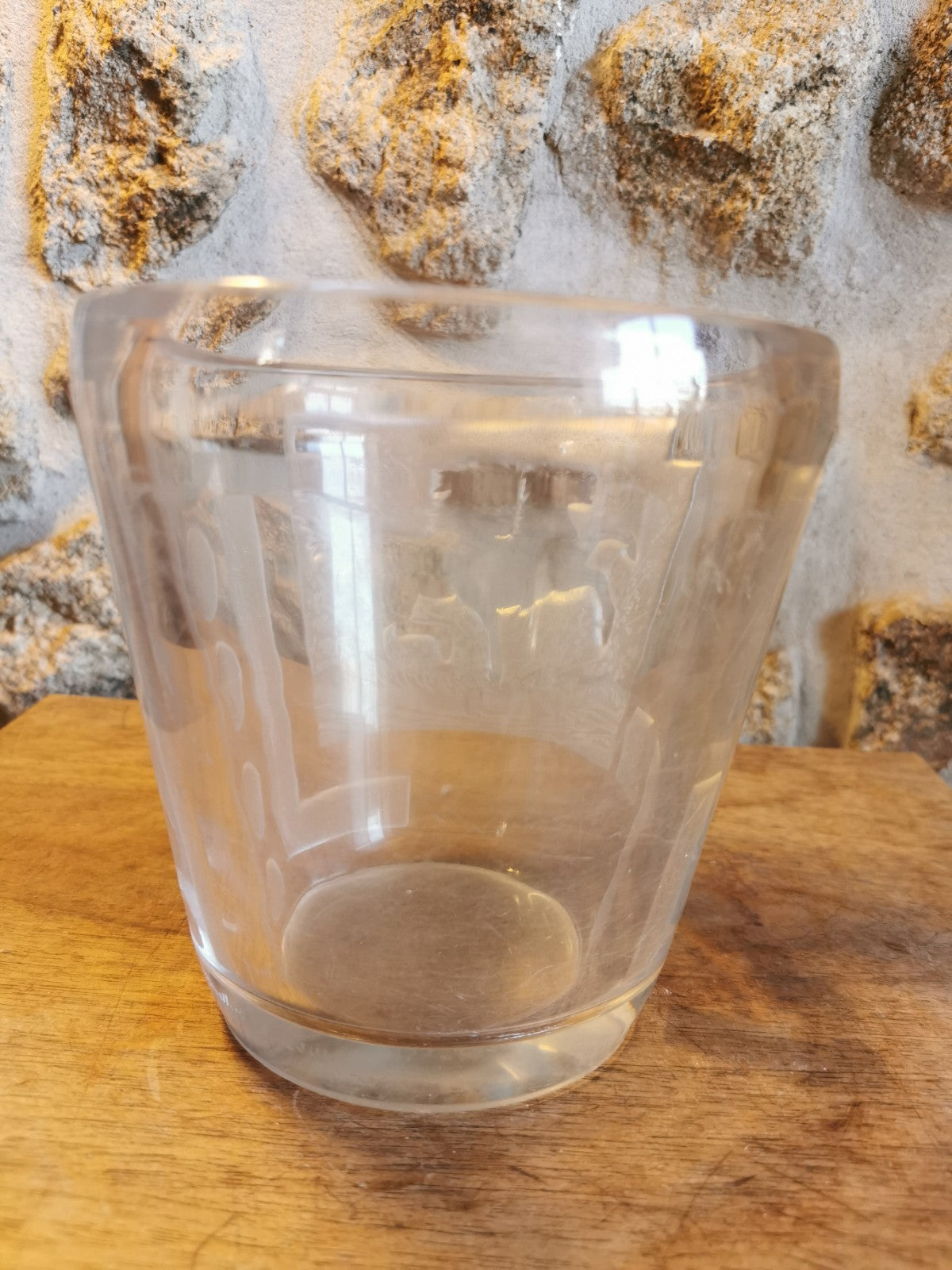 美しいリュネヴィル・ミュラーのアイスバケツ、馬、アールデコ