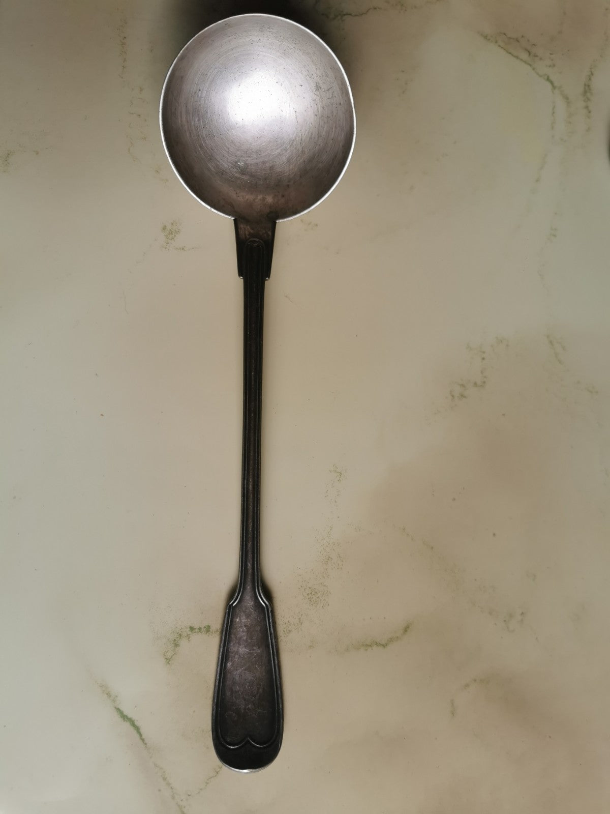 Beautiful Silver-Plated Metal Ladle, 34.5 cm