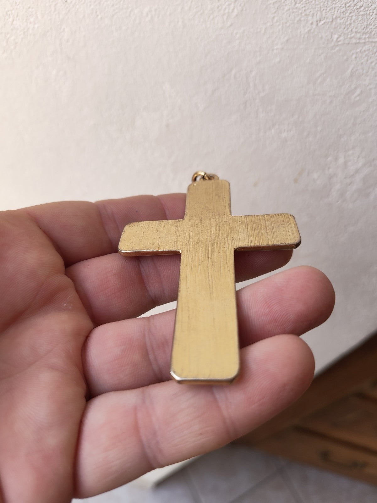 Colorful Cross Pendant in the Style of Christian Lacroix or Gucci