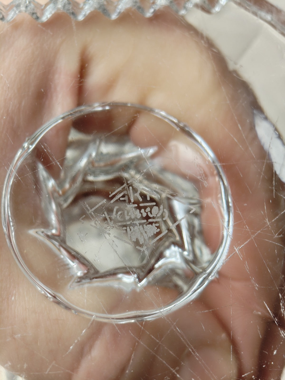 Signed Crystal Medici Vase, Glass Art