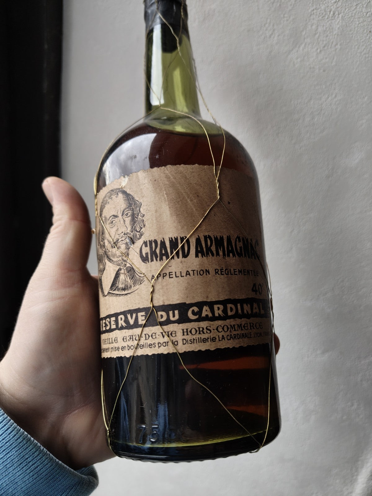 RARE Grand Armagnac, Reserve Du Cardinal, Lyon, COLLECTION, vintage