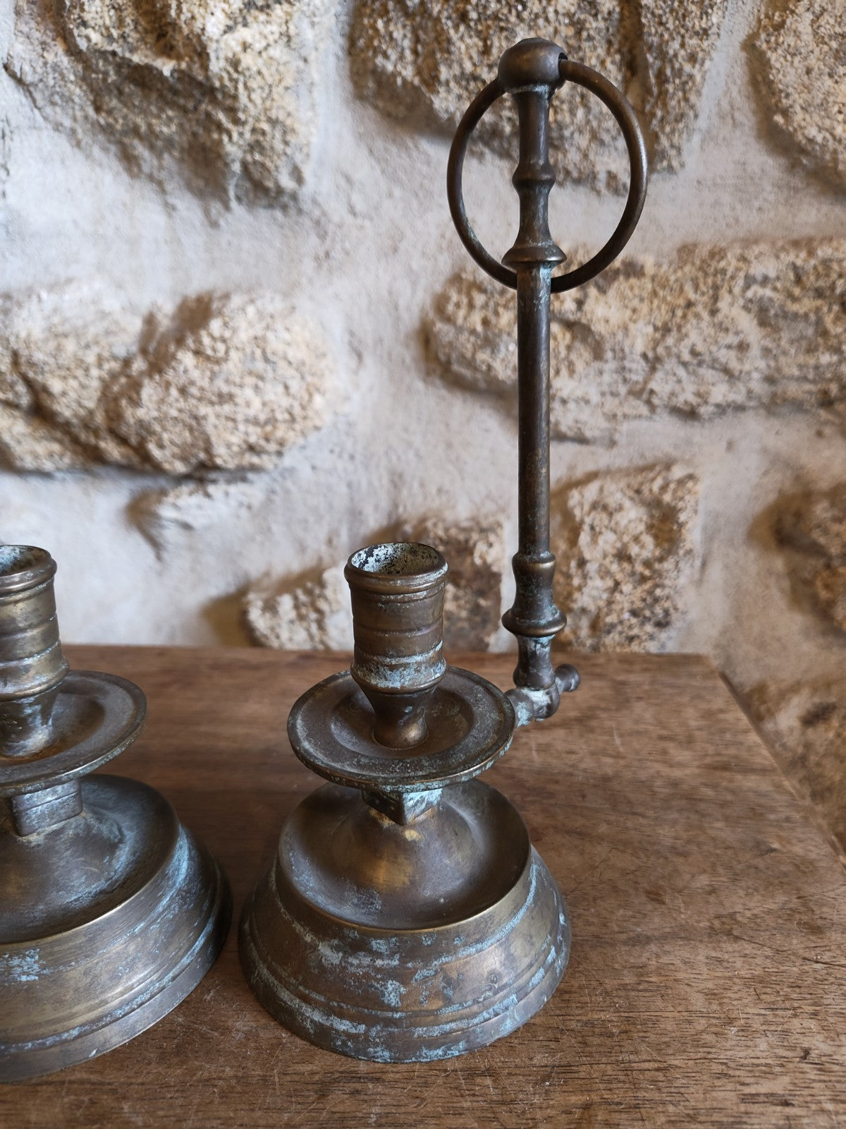 Pair of Brass Candlesticks, Good Condition