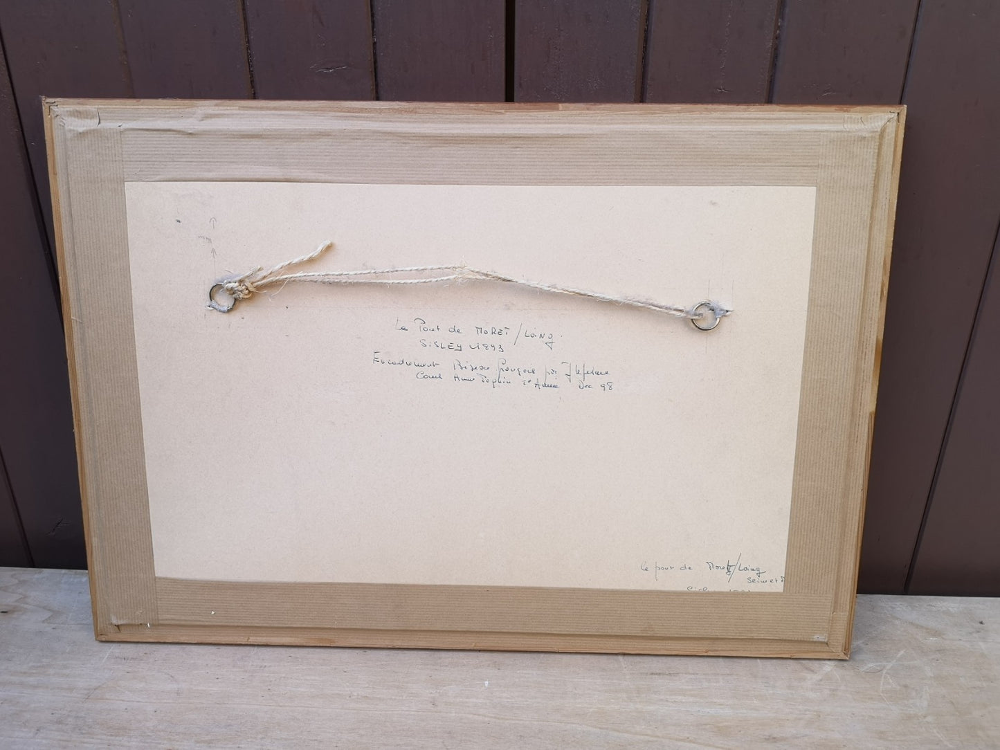 シスレー作「モレの橋」1893年、美しい絵画