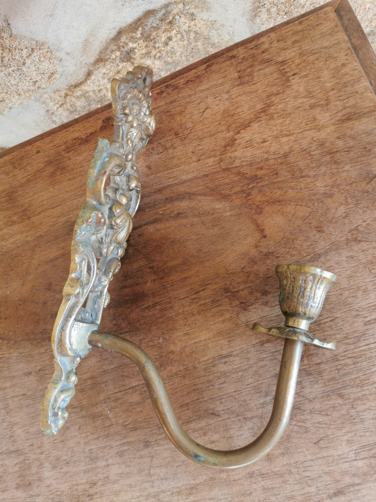 Superb Bronze Wall Sconce