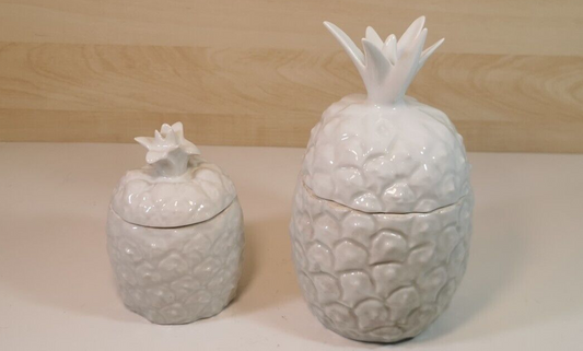 美しい磁器のパイナップル、小物入れ、キャンディ ボックス、ジュエリー ボックスなど。