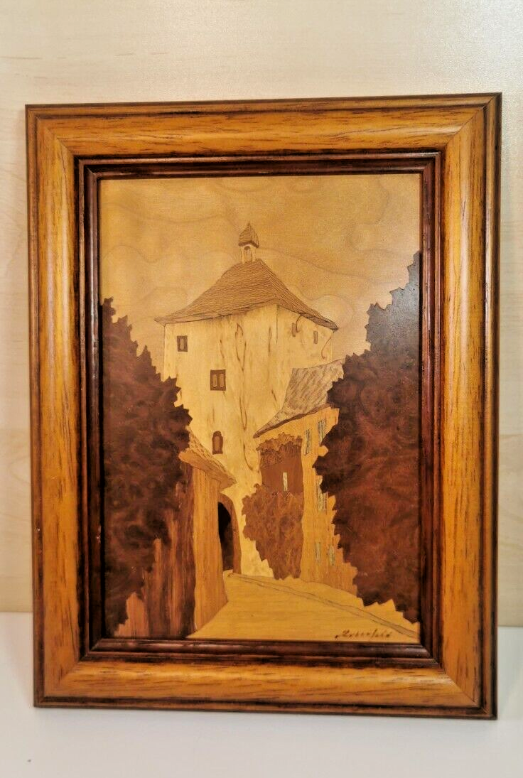 Magnificent Art Marquetry Frame by Rosenfeld Jacques