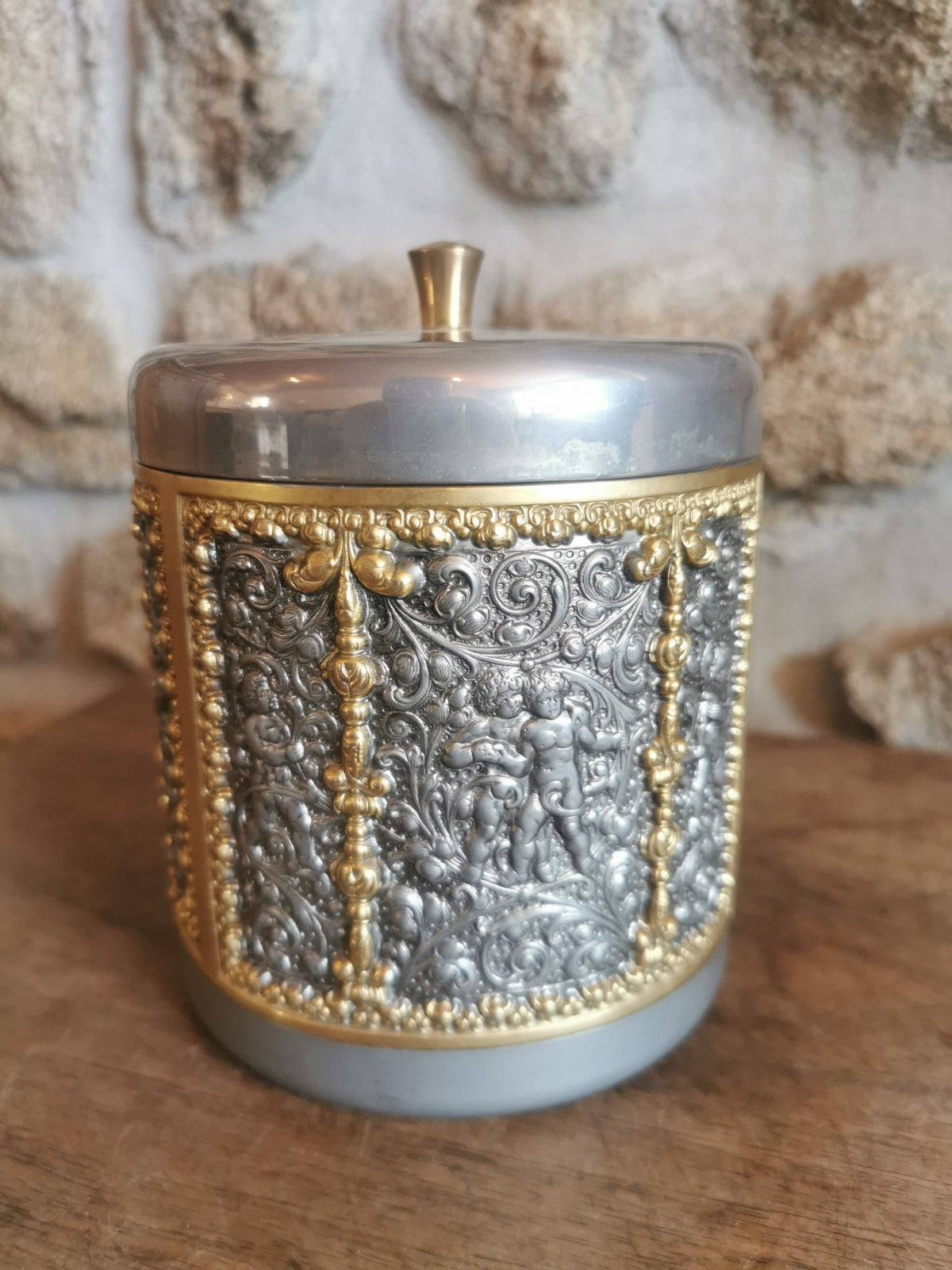 美しい喫煙者セット / 灰皿とタバコ入れ / ドイツミッドセンチュリー /...