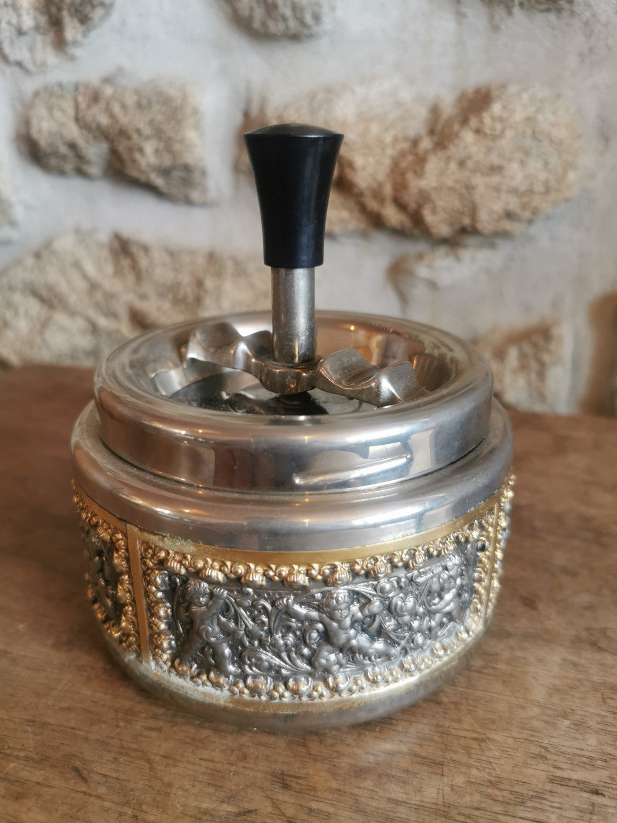 美しい喫煙者セット / 灰皿とタバコ入れ / ドイツミッドセンチュリー /...